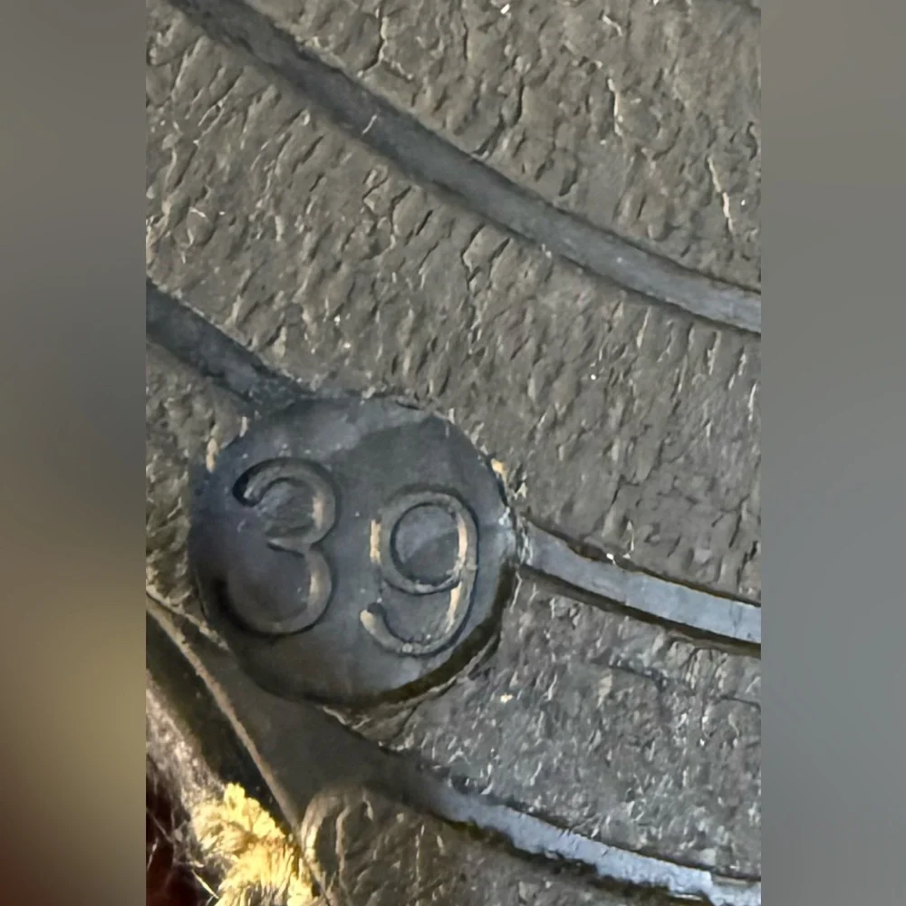 Maypole Brown/Navy Blue Espadrille Wedge Heels Size 8 - Picture 8 of 8